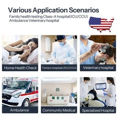 7 Inch Touch Screen Multi-parameter Patient Monitor Portable Vital Sign Monitor