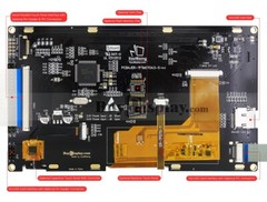 7″inch TFT LCD Module w/Multi-Capacitive Touch Screen Panel,I2C,SPI,Tutorial