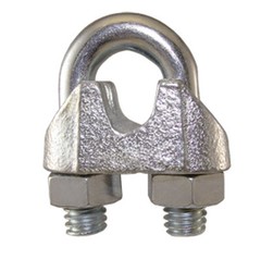 1/8″ CABLE CLAMP U BOLT STEEL WIRE CLIP U-BOLT :50,100,200 & 500 pcs