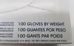 One(1) Box of 100 Uline Medium S-12549 Nitrile Gloves Exam Grade Powder Free
