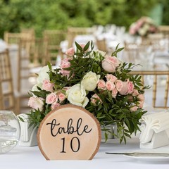 20 PCS Rustic Wood Table Numbers Set Wedding Centerpieces Banquet Seating