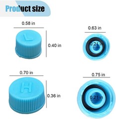 R134a AC Port Caps Leakproof High Low 2PCS