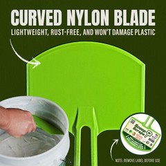 Buddy Tools Curved Bucket Scoop for 5-Gallon Buckets Drywall Mud Scraper NEW!