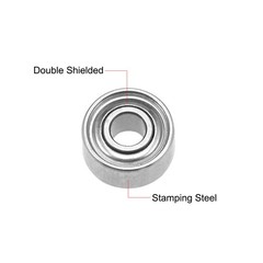 10pcs 681XZZ Ball Bearing 1.5x4x2mm Double Shielded ABEC-3 Bearings