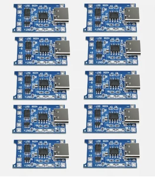 10 Pcs TP4056 5V 1A Type-C USB 18650 Li-ion battery Charger & Protect FREE SHIP