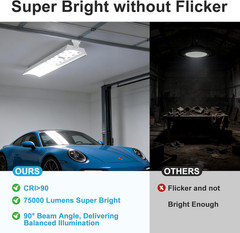 500W LED High Bay Light 75000LM 2 Pack – Heavy-Duty Commercial Lighting