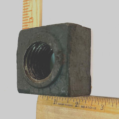 (1) 1 1/2″-6 Square Nut Steel Plain Regular 1 1/2-6 1.50″ SQUARE NUT (2.39×1.55)
