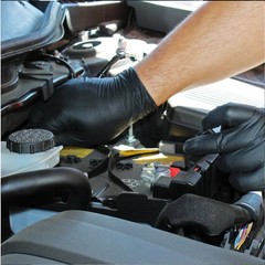 Heavy Duty 6 Mil Black Nitrile Gloves Powder-Free Latex-Free Disposable 1000 Pcs