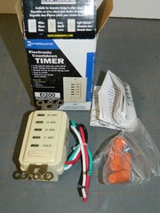 Intermatic EI200 Electric Timer 5-30 min Ivory 15A 120VAC Light/Fan Auto Switch