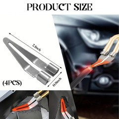 SHMZK 4 PCS Plastic Smoothing Tip Head, Plastic Welder Soldering Tip Smooth H…