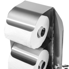 Commercial Toilet Paper Holder Toilet Tissue Dispenser with Lock- 3 Roll Stai…