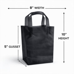 3.0 Mil Frosted Plastic Shopping Bags 8x5x10 Boutique Retail Gift Bags Colors