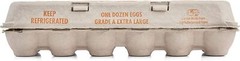 MT Products Printed Pulp XL Paper Egg Cartons Hold Eggs 12 Count – Pack of 10