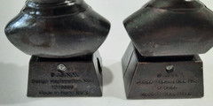 Vtg New Lot of 4 JSNY Presidential Die Cast Pencil Sharpeners Lincoln Washington