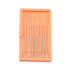  10pcs/box 0/00#/000## Dental Barbed Broaches Endodontic Stainless Steel