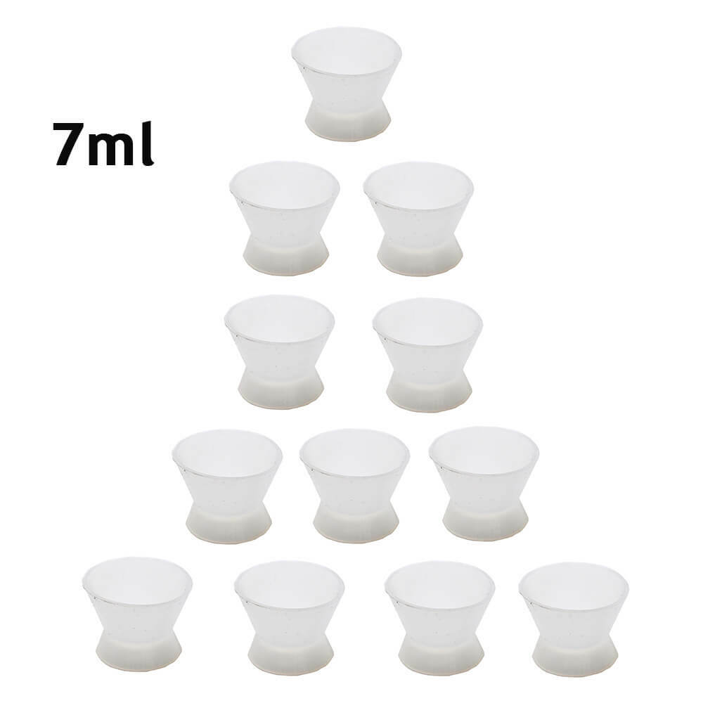 12XDENTAL LAB FLEXIBLE SILICONE DAPPEN DISH MIXING BOWL CUP 7ml