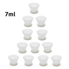 12XDENTAL LAB FLEXIBLE SILICONE DAPPEN DISH MIXING BOWL CUP 7ml