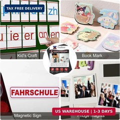 Magnetic Sheets with Adhesive Backing, 8″ x 10″, 5 Pack Flexible Magnet Sheets w