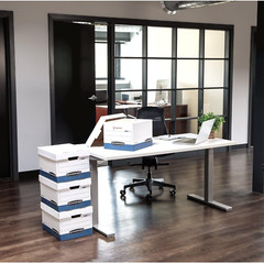 20 Pack Medium-Duty File Storage Boxes with Lift-Off Lid, Letter/Legal Size