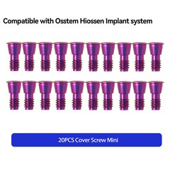 Dental Cover Screws Mini Regular for Osstem Hiossen Healing Abutment Hex 1.2