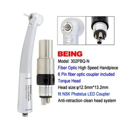BEING High Speed Handpiece Turbine Dental Fiber Optic NSK Phatelus LED Coupler