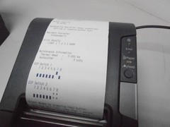 EPSON TM-T88V M244A POS USB + ETHERNET THERMAL RECEIPT PRINTER + Power Supply