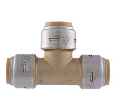 SharkBite MAX UR370A, 3/4-in. x 3/4-in. x 3/4-in. Push-to-Connect TEE Fitting
