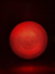 GE 12″ Red LED Traffic Signal Clear Lens 120v 6.3w DR6-RCFB-VLA