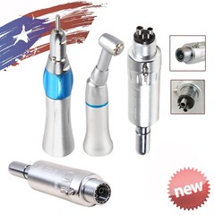 Dental Slow Low Speed Handpiece Contra Angle Straight Air Motor 2/4 Holes E-Type