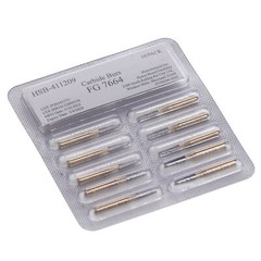 House Brand Dentistry FG #7664 Round End Taper Trimming Finishing Burs 10/Pk