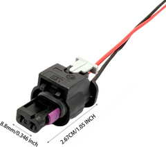 4 Pcs Side Marker Light Connector Plug Pigtail Wire Harness Compatible with Chry