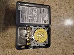 Intermatic T104 24-Hour Dial Timer Switch 208-277VAC 40A Wall Mount DPDT