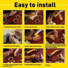 2″ 33Ft Gold Intake Heat Reflective Tape Wrap Self Adhesive High Temperature