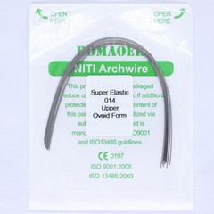 10 Packs Dental Orthodontic Super Elastic Niti (Round Ovoid)Arch Wire 014 Upper