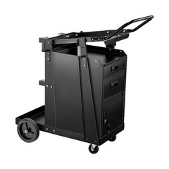 Welding Cart 2 Drawers Heavy Duty Welder Cart & Lockable Cabinet 350LBS Loading