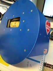 Wendy’s Pancake Welding Hood Helmet W/ Strap – Right Handed – Blue