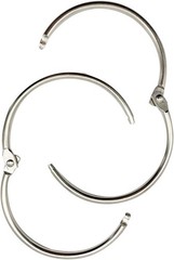 2 Inch (15 Pack) Loose Leaf Binder Book Rings, with Metal 2inch, Silver