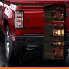G-PLUS Tail Lights w/Bulbs Fit Chevy Silverado 1500 2014-2018/Fit Silverado 1500