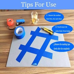 Painters Tape 2 Inch Wide 2 Rolls Blue Masking Tape 55 Yards Per Roll 110 Yds