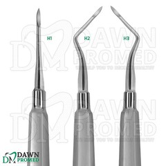 3 Pcs Heidbrink Root Elevator Orthodontic Dental Instruments Set German Grade