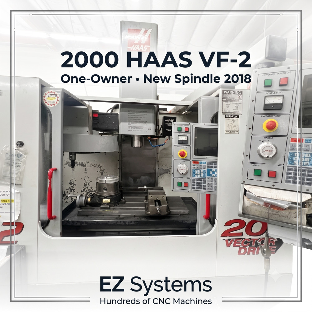 2000 Haas VF-2 CNC Vertical Machining Center | One-Owner | New Spindle 2018