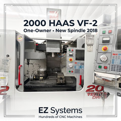 2000 Haas VF-2 CNC Vertical Machining Center | One-Owner | New Spindle 2018