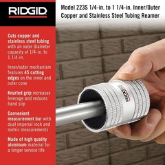 29983 Model 223S 1/4″ to 1-1/4″ Inner/Outer Copper and Stainless Steel Tubing…