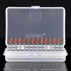 12pcs/kit Dental 0413 Brownie Polishers Friction Grip FG Burs Mini Points 1.6mm