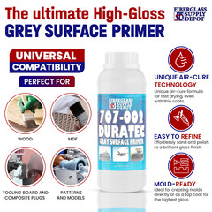 707-002 Duratec Surface Primer Grey with 15cc Hardener- 1 Quart
