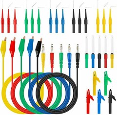 30PCS Automotive Back Probe Kit Multimeter Test Leads Wire Identified Probe Tool