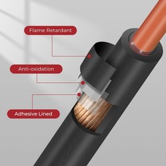 350 PCS 3:1 Heat Shrink Tubing Kit, Adhesive Lined, Marine Grade Shrink Wrap,…