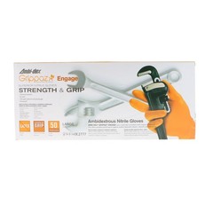 Pip Grippaz Engage 7 Mil Nitrile 12 Disposable Gloves 50-Pack Fish Scale Grip