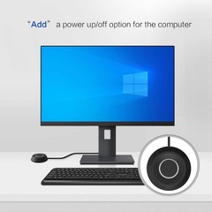DKE PC Power Button Desktop PC Computer Case Power Switch On Off HDD Push Com…