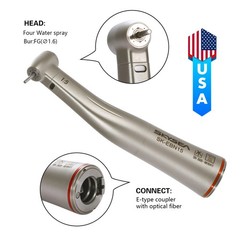 SKYSEA Dental 1:5 Fiber Optic LED Contra Angle Increasing Handpiece E-Type Motor